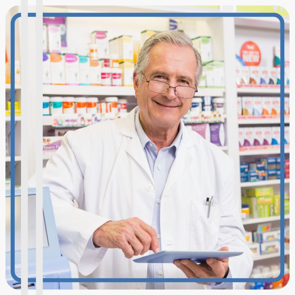 pharmacist smiling