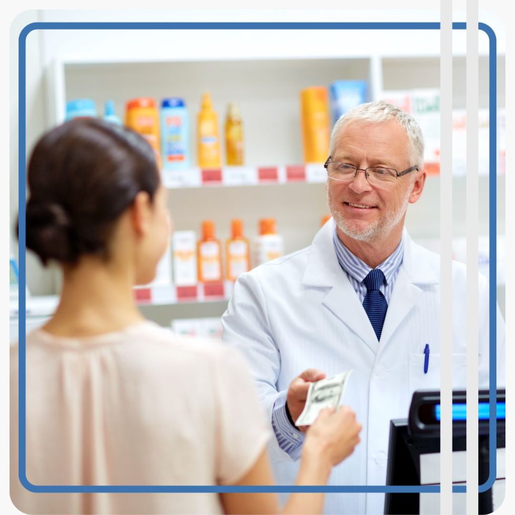 pharmacist speaking with patient