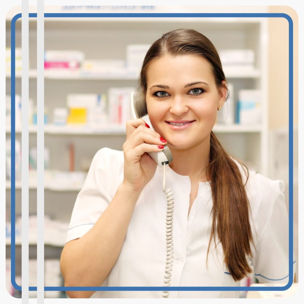 pharmacist on the phone