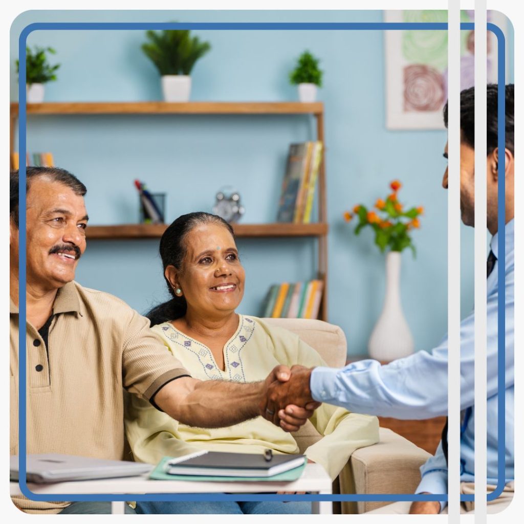 couple receiving financial assistance