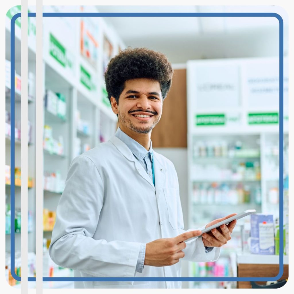 pharmacist working